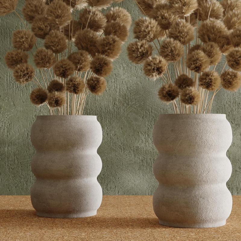 Wavy Stacked Vases – Modern Sculptural Home Decor