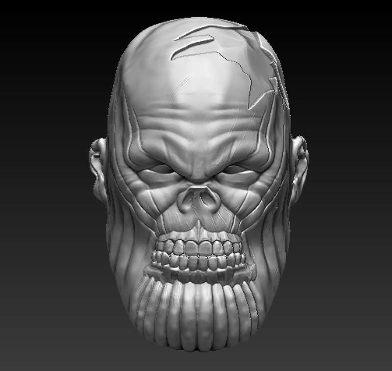 thanos zombie what if headsculpt