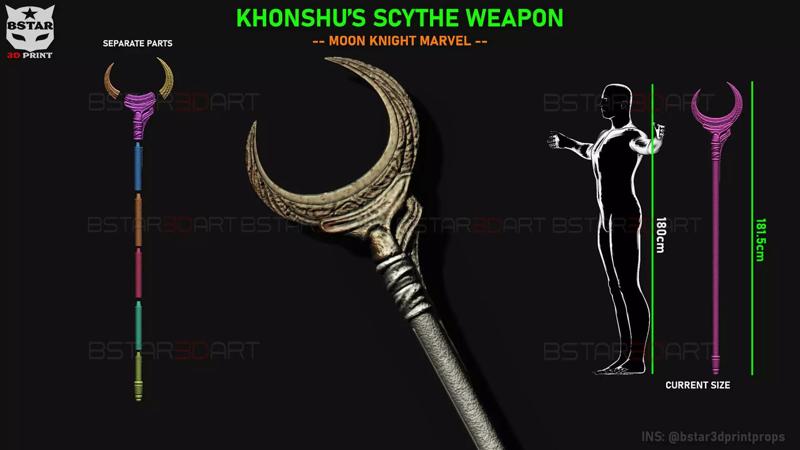 The KhonShu Crescent Scythe - Moon Knight Marvel Cosplay