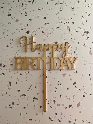 happy birthday cake topper