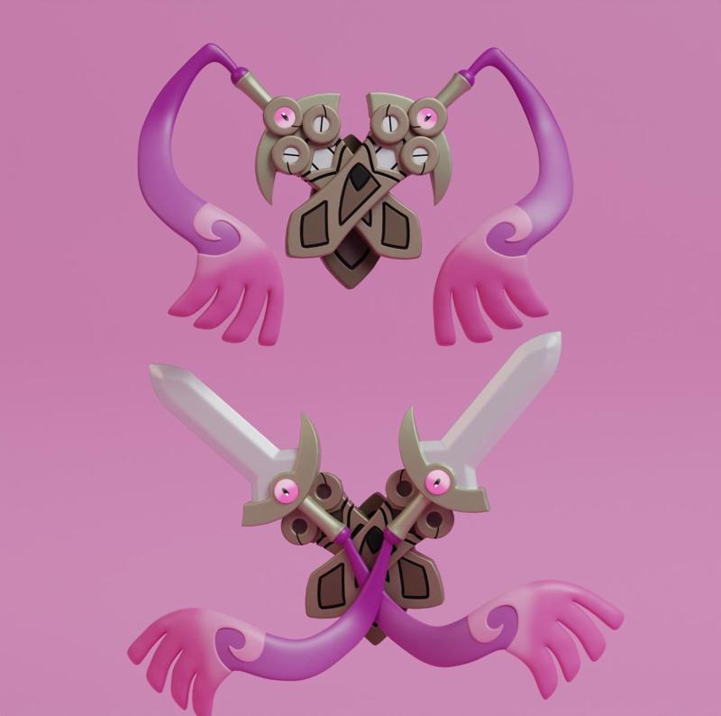 Pokemon - Doublade with 2 poses