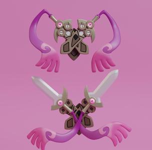 Pokemon - Doublade with 2 poses