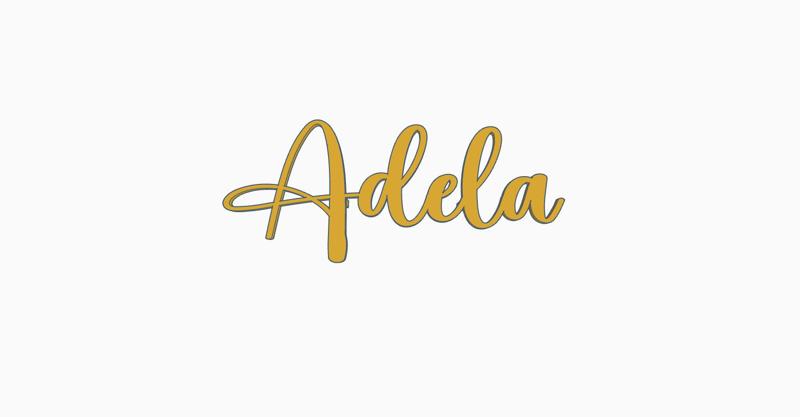 Adela Cake Topper Front