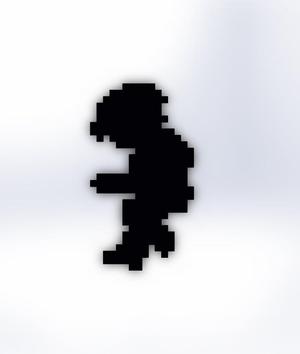 Dark Link sprite from Zelda 2