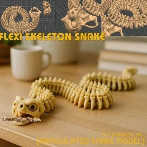 Flexi Skeleton Snake Articulated Snake Model