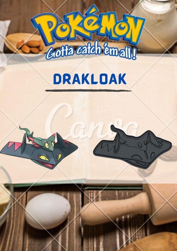 AMAZING POKEMON drakloak COOKIE CUTTER STAMP CAKE DECORATING