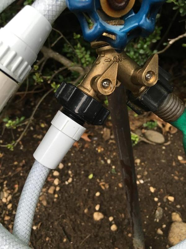 Shower Hose to Garden Spigot adapter