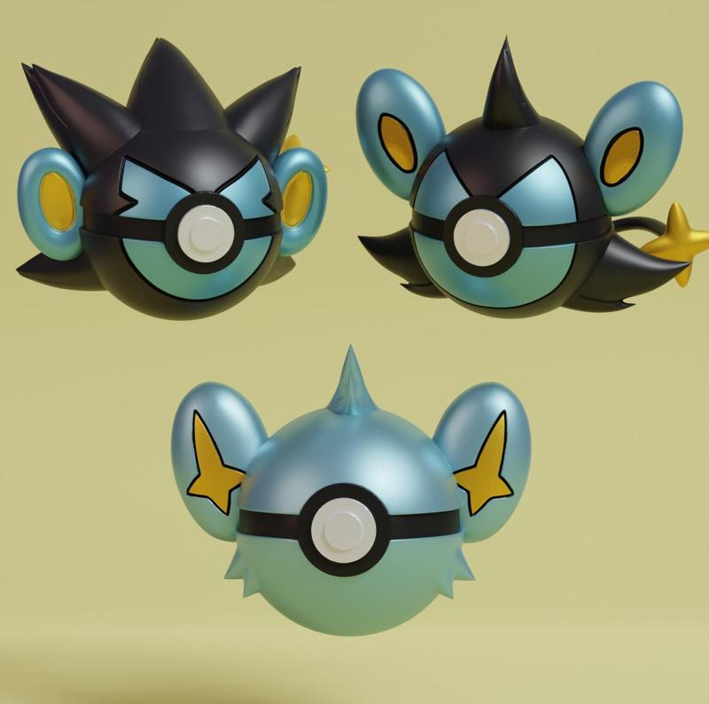 Pokemon Shinx Luxio Luxray Pokeball