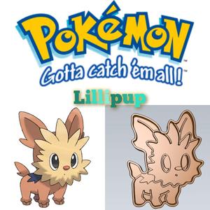 AMAZING POKEMON lillipup COOKIE CUTTER STAMP CAKE DECORATING