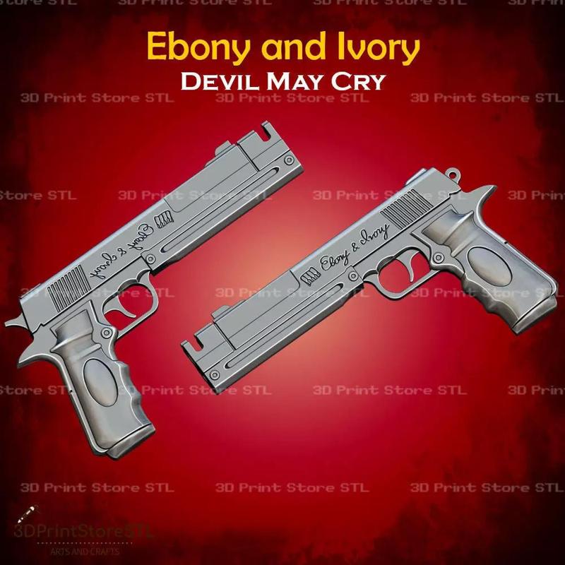 Ebony and Ivory Cosplay Devil May Cry - STL File