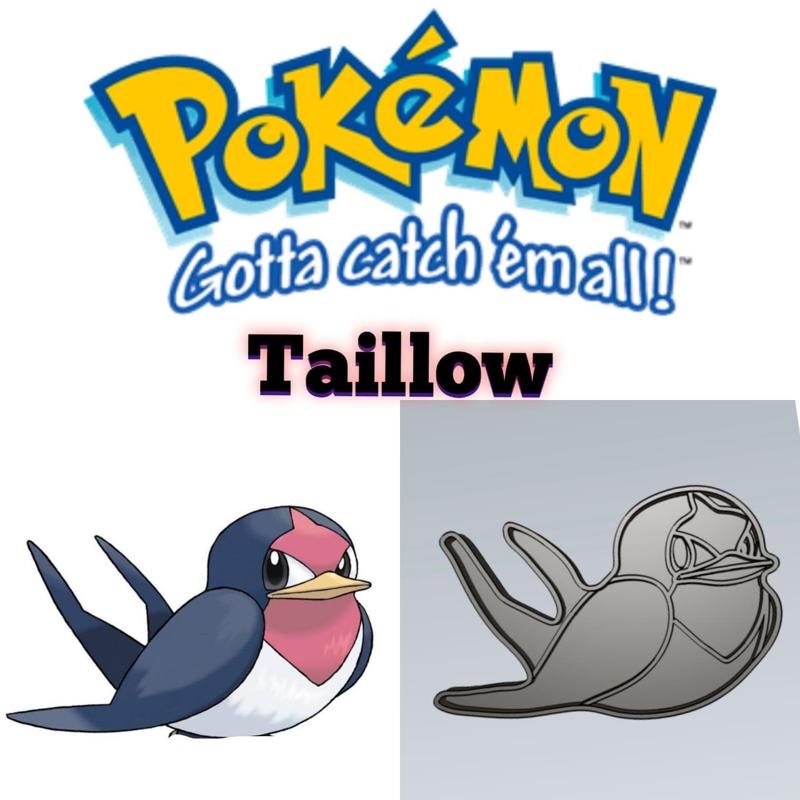 AMAZING POKEMON Taillow COOKIE CUTTER STAMP CAKE DECORATING