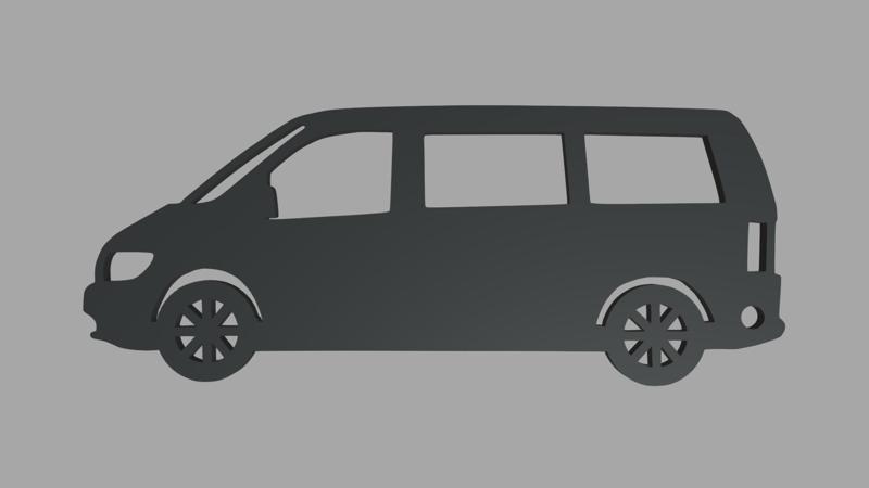 Mercedes Benz W638 Vito Silhouette Key Ring