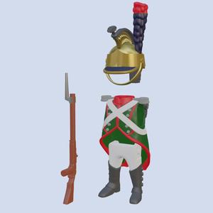 French Dragoon 1809-1812 6th Regiment for Custom Playmobil