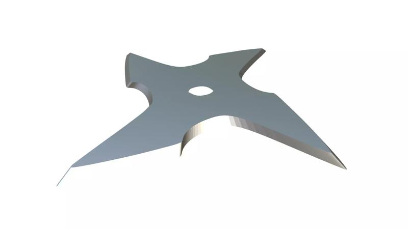 Shuriken metal blade
