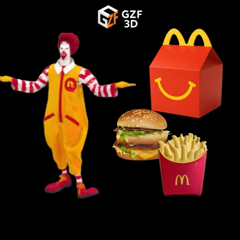 RONALD MC DONALDS + HAPPY MEAL