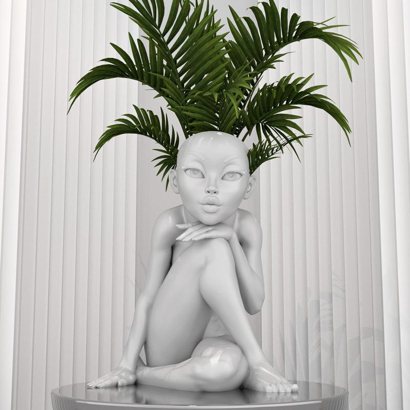 GIRL VASE/PLANTER "NYMPH EDITION"