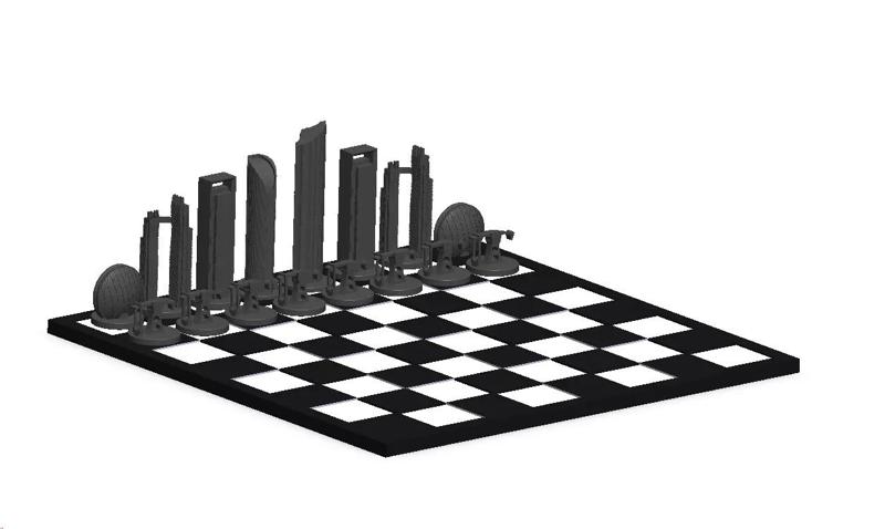 Dubai VS Abu Dhabi Chess Board