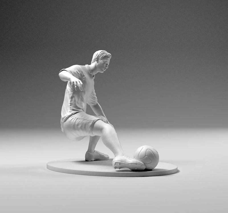 Footballer 02 Footstrike 05 STL