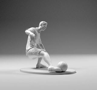 Footballer 02 Footstrike 05 STL