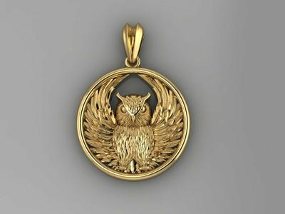 Owl Pendant P431