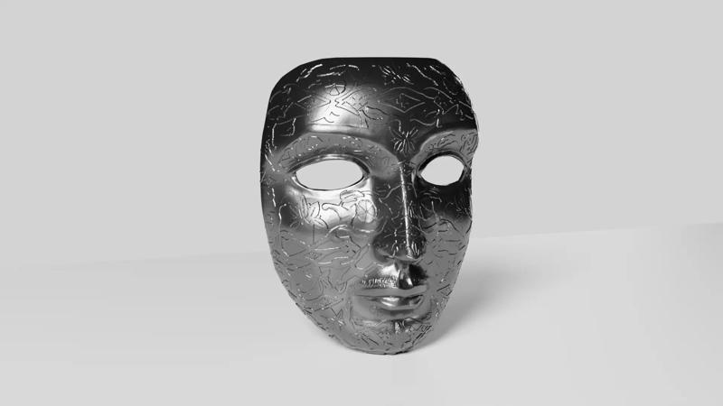 King Baldwin Mask Decorated - Kingdom of Heaven