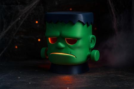 Frankenstein LED Candle Holder – Charming Halloween Decor