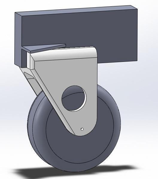 Funcub tail wheel holder