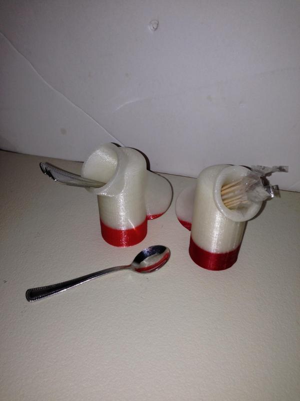 Megaphone Toothpick And Tea Spoon Holder