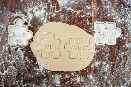 Puzzle YOU and ME cookie cutters