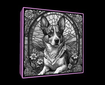 Lightbox Australian Cattle Dog lithophane