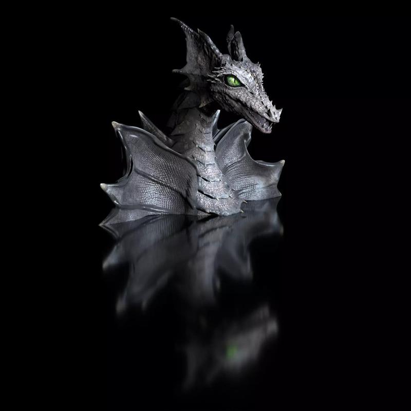 Dragon Bust  3D Printing Model High-Polygon