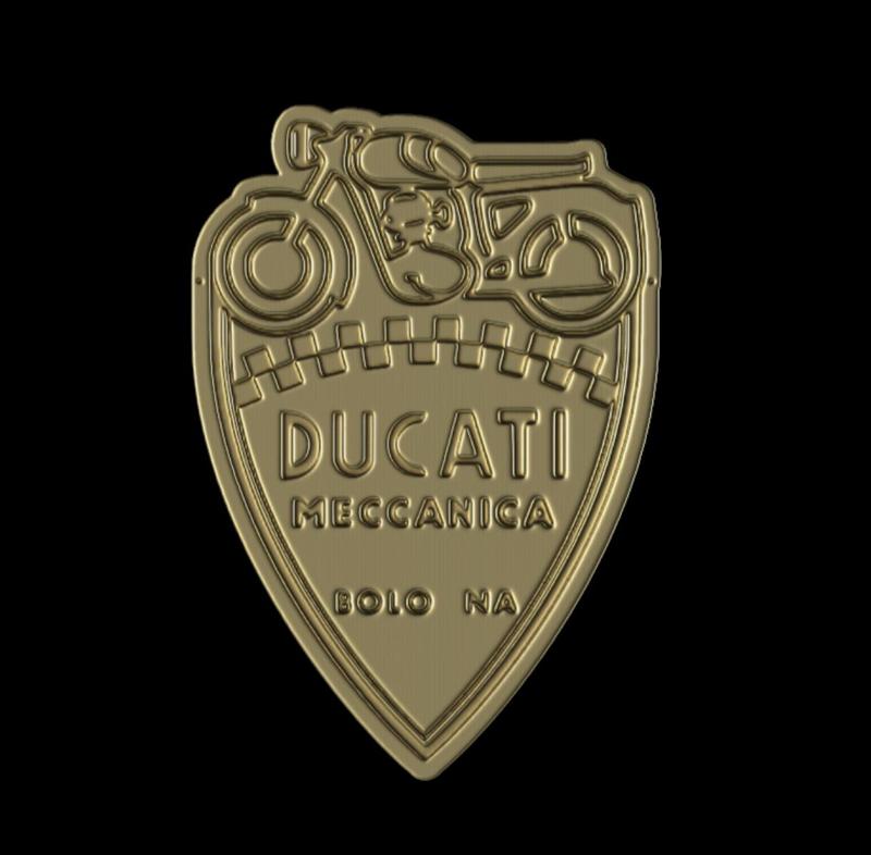Ducati vintage emblem bolo na