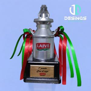 Trophy for frog shooting contest