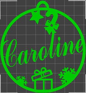 Caroline" Christmas bauble