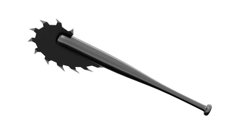 Saw-toothed bat for 3d printing