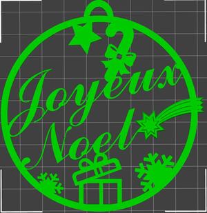 Joyeux Noel" Christmas bauble