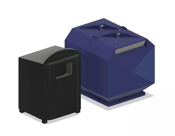 Model Railway - Recycling Banks