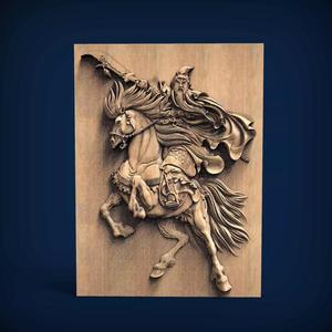 Carved panel painting STL