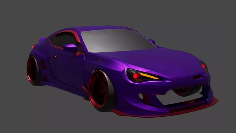 Subaru BRZ and Toyota GT86 Drift JDM Game Ready