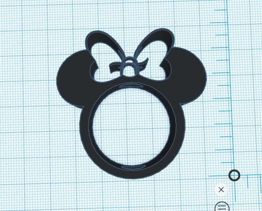 Minnie Mouse Straw Topper