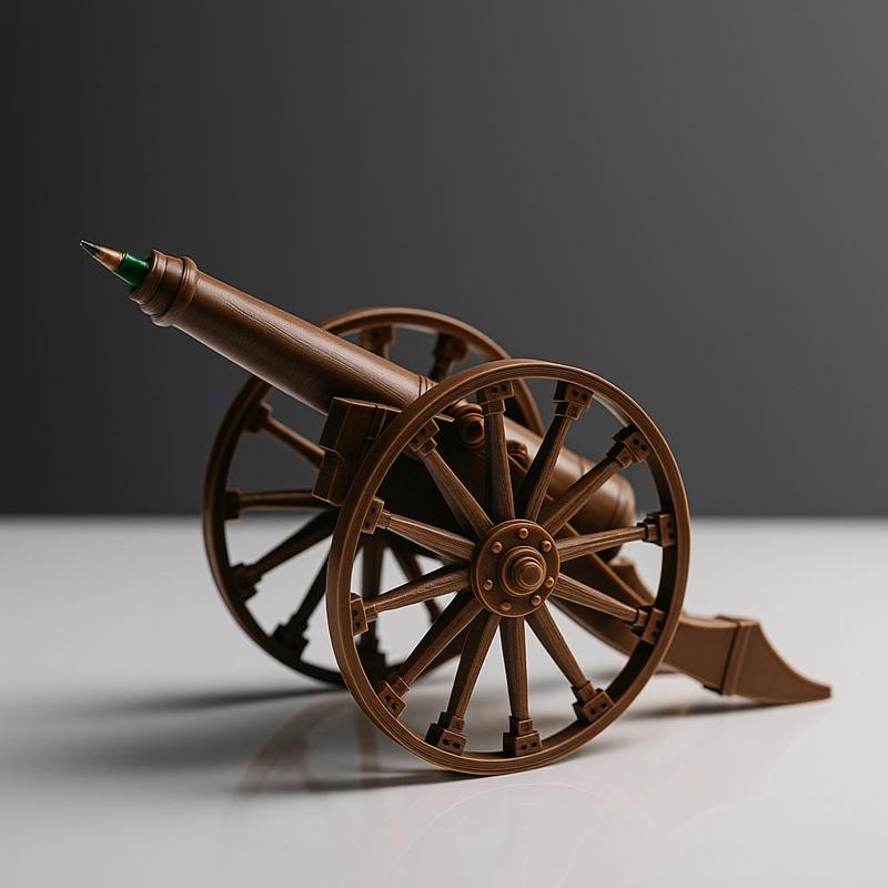 Antique artillery cannon - pencil case