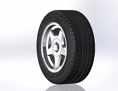 Wheels for scale model of Impala SS 1995