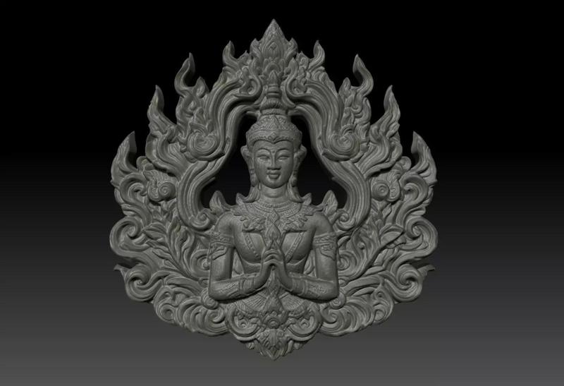 Thai Ornament Decor Bas Relied 06 - 231005