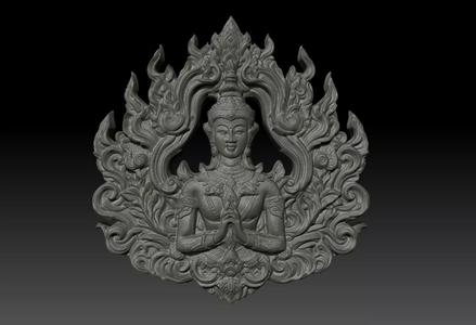 Thai Ornament Decor Bas Relied 06 - 231005