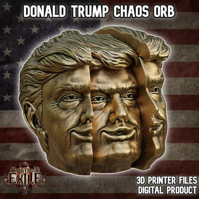 Donald Trump Chaos Orb Headphones Stand Path of Exile 2