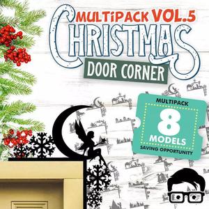 Christmas door corners vol 5 - Multipack of 8 models
