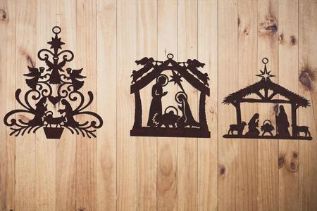 Christmas Holy Family ornaments Pack of 3