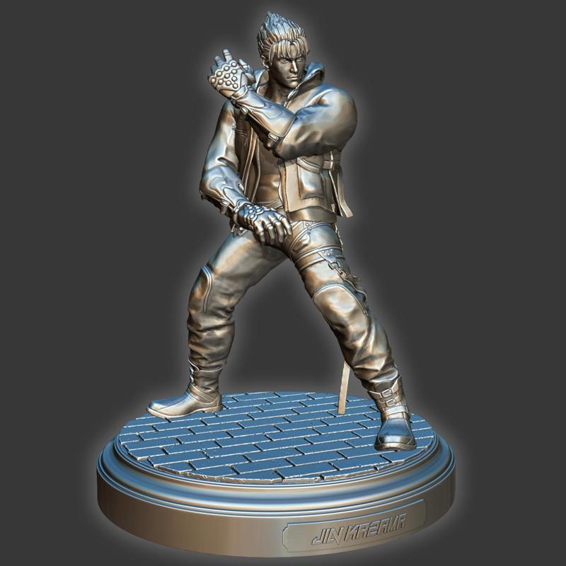 Tekken 8 - Jin Kazama statue (and bust)