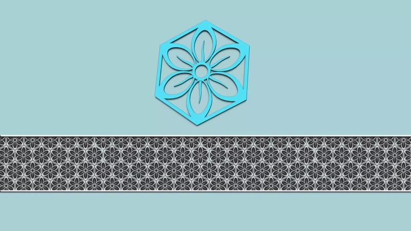Hexagonal Wall Panel A12 Flower - Interior Design Decoration