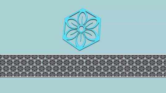 Hexagonal Wall Panel A12 Flower - Interior Design Decoration